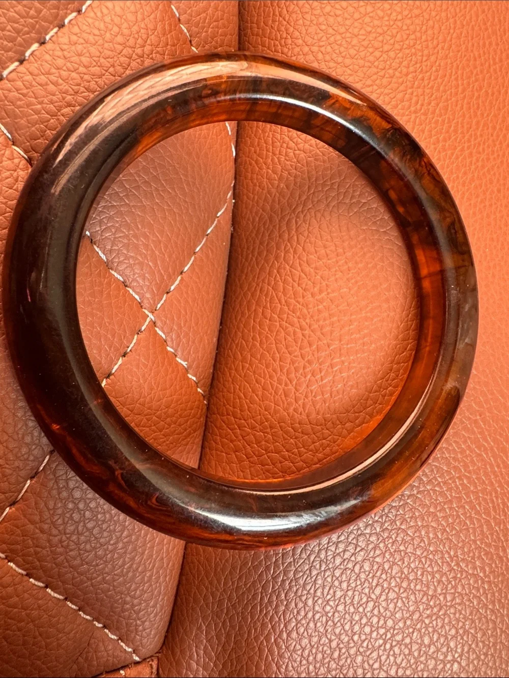 Root Beer Bakelite Bangle Bracelet